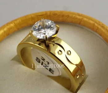 Wholesale 18 pcs Quality Gold Fashion Zircon Stainless steel Rings for Men and Women Jewelry
Wholesale 18 pcs Quality Gold Fashion Zircon Stainless steel Rings for Men and Women Jewelry