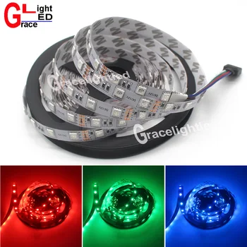 LED Strip 5050 DC12V 30LEDs/m 60LEDs/m 5m/lot Flexible LED Light RGB 5050 LED Strip Non-waterproof IP20
LED Strip 5050 DC12V 30LEDs/m 60LEDs/m 5m/lot Flexible LED Light RGB 5050 LED Strip Non-waterproof IP20