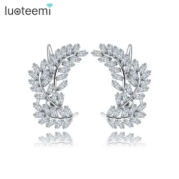 LUOTEEMI Wholesale Free Shipping 2016 Luxury Fashion New Arrivals 2016 Elegant Female Charm White Gold-Colored CZ Stud Earings
LUOTEEMI Wholesale Free Shipping 2016 Luxury Fashion New Arrivals 2016 Elegant Female Charm White Gold-Colored CZ Stud Earings