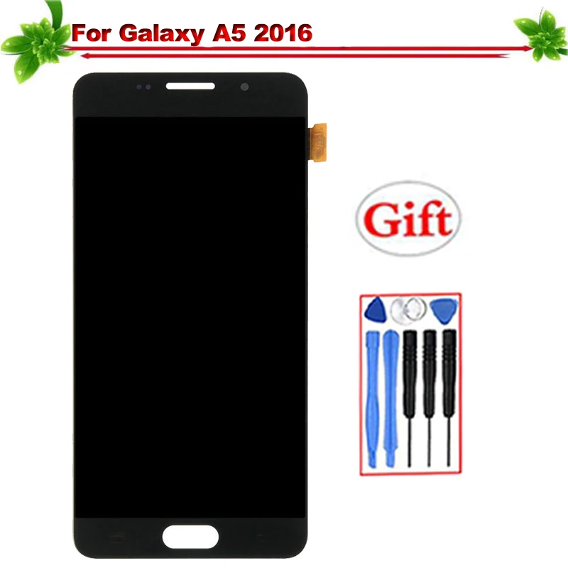 Oled for SAMSUNG Galaxy A5 2016 A510 A510FD A510F A510M Touch Screen Assembly Replacement for Galaxy A5 2016 A510 lcd Display
Oled for SAMSUNG Galaxy A5 2016 A510 A510FD A510F A510M Touch Screen Assembly Replacement for Galaxy A5 2016 A510 lcd Display