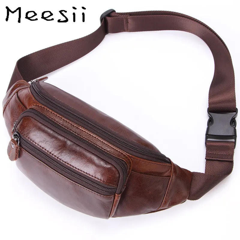 Meesii Genuine Leather Waist Bag Men Waist Pack Small Chest Bag Pack Money Fashion Travel belt Mobile Phone Bag Soft Fanny Pack
Meesii Genuine Leather Waist Bag Men Waist Pack Small Chest Bag Pack Money Fashion Travel belt Mobile Phone Bag Soft Fanny Pack