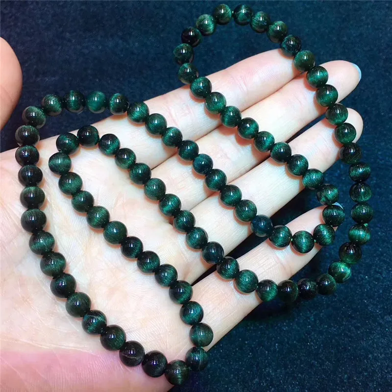 6.3mm Natural Stone Green Hair Rutilated Quartz Crsytal Bracelet Women Men Cat Eye Effect Business Gift Round Beads Laps Charms
6.3mm Natural Stone Green Hair Rutilated Quartz Crsytal Bracelet Women Men Cat Eye Effect Business Gift Round Beads Laps Charms