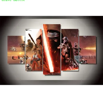 The Force Awakens Star Wars 5 Pieces Canvas Painting Print Living Room Home Decor Modern Wall Art Oil Painting Poster
The Force Awakens Star Wars 5 Pieces Canvas Painting Print Living Room Home Decor Modern Wall Art Oil Painting Poster