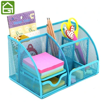 Steel Mesh Wire Desk Organizer Home Office Caddy Storage Box 7 Compartments with a Large Drawer for Stationery
Steel Mesh Wire Desk Organizer Home Office Caddy Storage Box 7 Compartments with a Large Drawer for Stationery