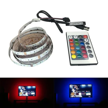 DC5V 2835 USB LED light Strip Tape RGB Night light Holiday 1M 2M 3M 4M Decor LED lamp String Ribbon TV PC Backlight lighting
DC5V 2835 USB LED light Strip Tape RGB Night light Holiday 1M 2M 3M 4M Decor LED lamp String Ribbon TV PC Backlight lighting