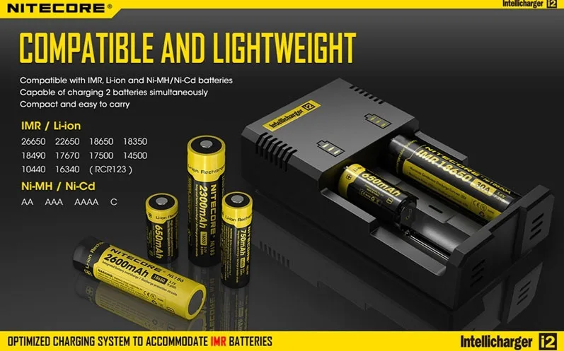 VUAN Free Shipping + 1PC Nitecore Battery Charger for 16340 10440 AA AAA 14500 18650 26650 Battery Charger Nitecore I2 Charger
VUAN Free Shipping + 1PC Nitecore Battery Charger for 16340 10440 AA AAA 14500 18650 26650 Battery Charger Nitecore I2 Charger