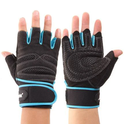 Image Free Shipping Gym Body Building Training Fitness Gloves Sports Equipment Weight lifting Workout Exercise breathable Wrist Wrap