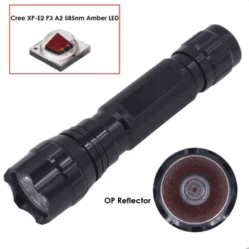 

WF-501B CREE XP-E2 LED jade flashlight, Amber 585nm light 1-Mode Gems Stone Detector Testing Jade Torch lamp,1x18650