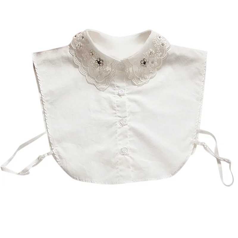 Women Detachable Shirt Fake Collar With Crystal Bead Lapel Blouse Top Tie False Collars Lady Clothes Accessories W188
Women Detachable Shirt Fake Collar With Crystal Bead Lapel Blouse Top Tie False Collars Lady Clothes Accessories W188