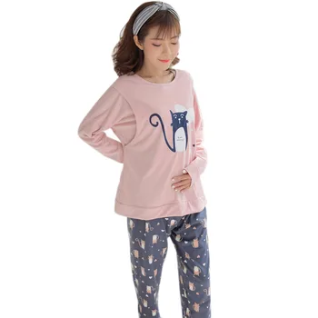 New 2pcs/set Women Maternity Tops+Pants Long Sleeves Cartoon Pattern Print Round Neck
New 2pcs/set Women Maternity Tops+Pants Long Sleeves Cartoon Pattern Print Round Neck
