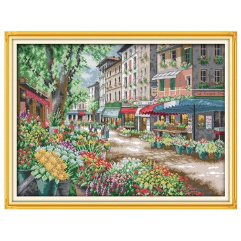 Counted Cross Stitch 11CT 14CT Cross Stitch landscape Cross Stitch Kits Embroidery for Needlework Crafts Paris Flower Market
Counted Cross Stitch 11CT 14CT Cross Stitch landscape Cross Stitch Kits Embroidery for Needlework Crafts Paris Flower Market