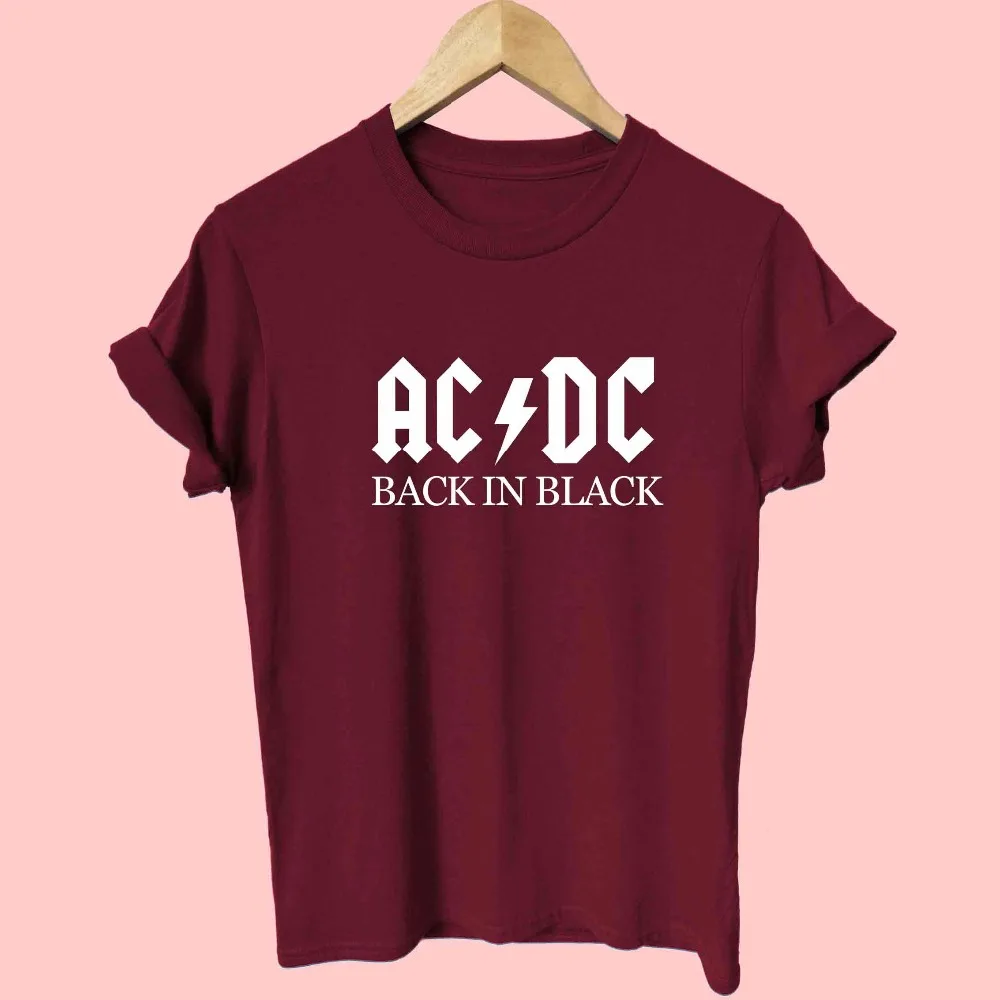 AC/DC Band Rock harajuku T-Shirt Women's ACDC BLACK Letter Printed Graphic Tshirts Hip Hop Rap Music Short Sleeve Tops Tee Shirt
AC/DC Band Rock harajuku T-Shirt Women's ACDC BLACK Letter Printed Graphic Tshirts Hip Hop Rap Music Short Sleeve Tops Tee Shirt