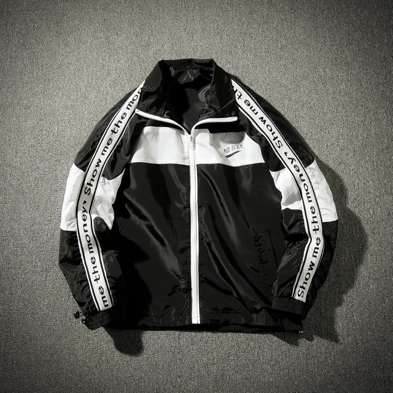 Jacket Men's New Zipper Windbreaker Jackets overcoat Male Long sleeve Splice Hip Hop Jackets Coats
Jacket Men's New Zipper Windbreaker Jackets overcoat Male Long sleeve Splice Hip Hop Jackets Coats