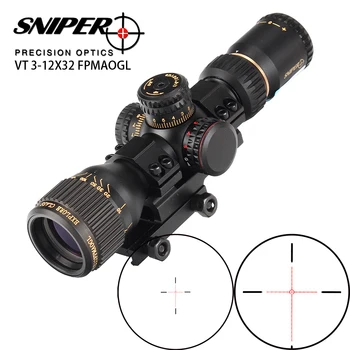 SNIPER VT 3-12X32 Compact First Focal Plane Hunting Rifle Scope Glass Etched Reticle Tactical Optical Sight Riflescopes
SNIPER VT 3-12X32 Compact First Focal Plane Hunting Rifle Scope Glass Etched Reticle Tactical Optical Sight Riflescopes