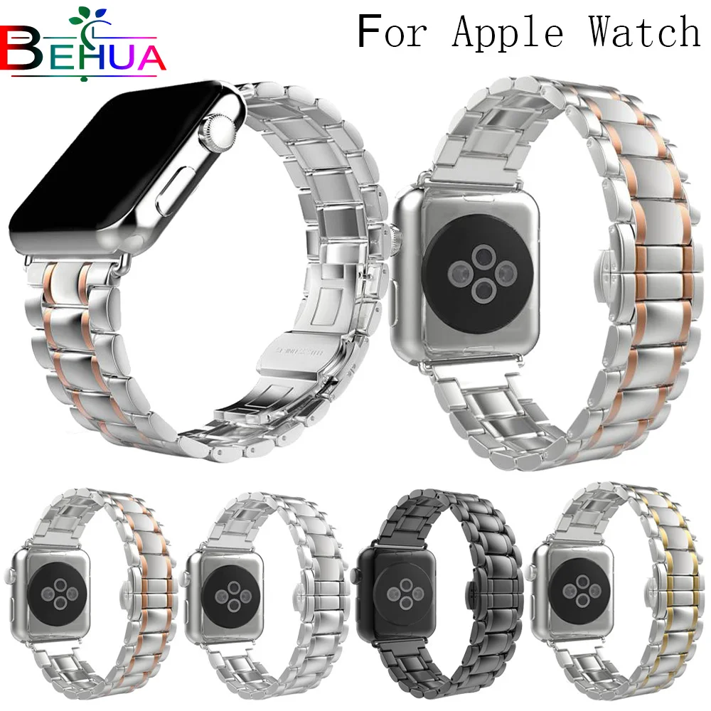 Stainless Steel watch Strap for apple watch band 42mm/38mm/44mm/40mm link bracelet Watchband for iWatch 4/3/2/1 metal wrist belt
Stainless Steel watch Strap for apple watch band 42mm/38mm/44mm/40mm link bracelet Watchband for iWatch 4/3/2/1 metal wrist belt