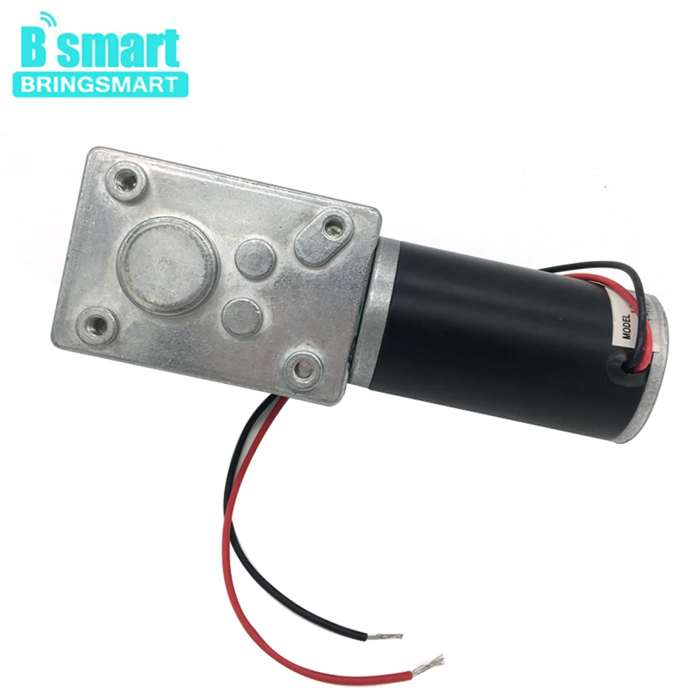 Bringsmart A58SW31ZY Worm Geared Motor DC 12V 24V DC Motor 70kg High Torque Self-lock Gearbox Reversible for DIY Curtain Machine
Bringsmart A58SW31ZY Worm Geared Motor DC 12V 24V DC Motor 70kg High Torque Self-lock Gearbox Reversible for DIY Curtain Machine