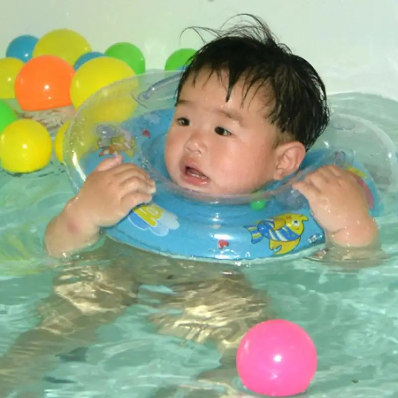 Arancia Linghuang Anello di Nuoto Bambini Anello Tubo Sicurezza Neonato Cerchio Giocattoli Galleggiante per Neonato da 3 Mesi a 18 Mesi Realizzato in PVC Ecologico 