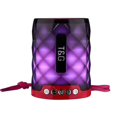 

TG 155 Mini Bluetooth Speaker LED Light Outdoor Wireless Portable Speaker Support Handsfree Call TF Card USB Disk