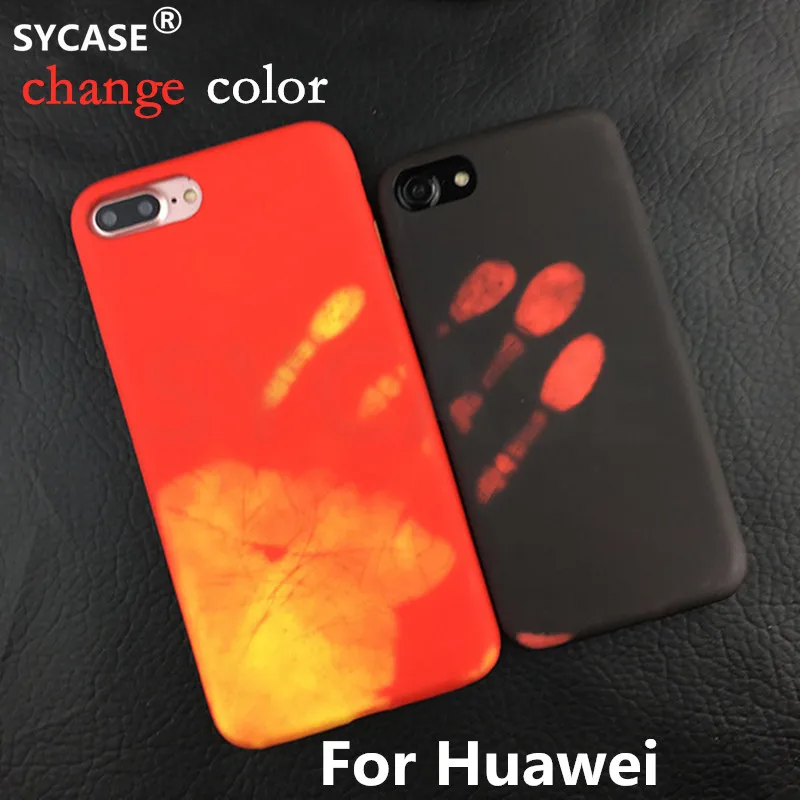 SYCASE температурно чувствительные изменения цвета для huawei P20 Pro Lite mate 10 p20 чехол