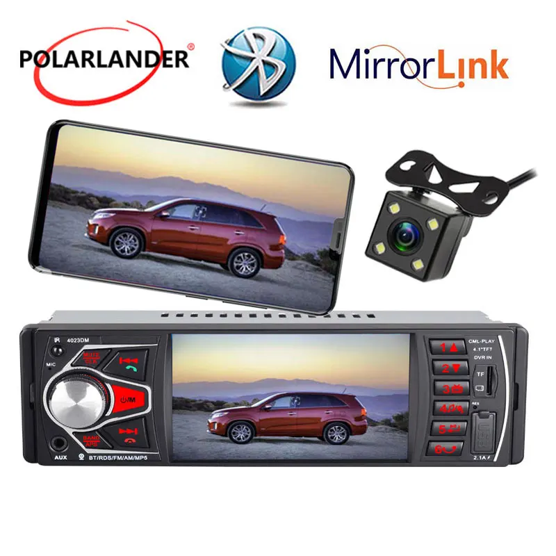 4.1 Inch HD Screen Stereo Bluetooth Mirror Link Autoradio radio cassette player 1 DIN Car Radio MP5 FM TF USB SD AUX Input
4.1 Inch HD Screen Stereo Bluetooth Mirror Link Autoradio radio cassette player 1 DIN Car Radio MP5 FM TF USB SD AUX Input