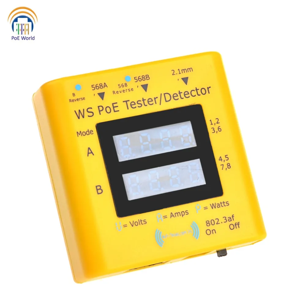 Inline PoE Tester Multi-functional Network CCTV Tester POE detector Test the actual power needed LED display No need Batteries
Inline PoE Tester Multi-functional Network CCTV Tester POE detector Test the actual power needed LED display No need Batteries