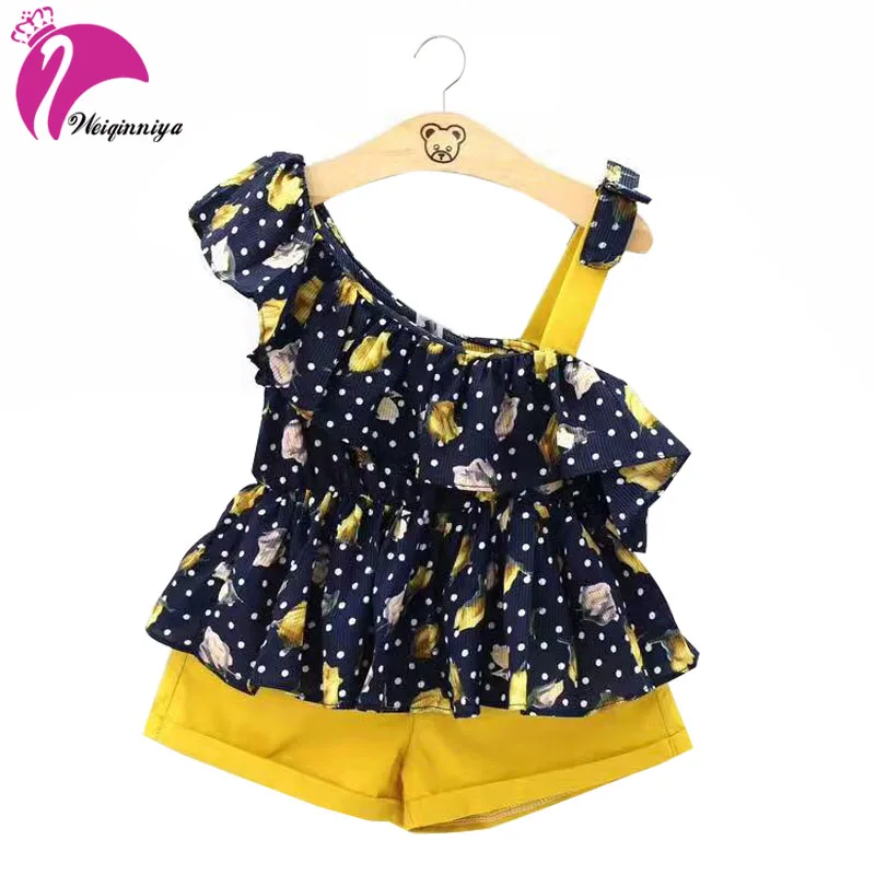 weiqinniya Girls Set Toddler Girl Summer Print Shorts Suit Girls Striped Dot+Pants 2PCs Tracksuit For Girl Children Clothing Set
weiqinniya Girls Set Toddler Girl Summer Print Shorts Suit Girls Striped Dot+Pants 2PCs Tracksuit For Girl Children Clothing Set