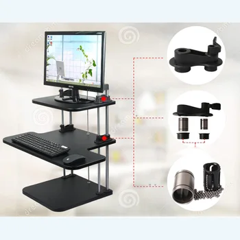 Creative Computer Desk Holder Easy Up Height Adjustable Standing Desk Laptop Notebook Sit Stand Up Table with Tray 3 Layer
Creative Computer Desk Holder Easy Up Height Adjustable Standing Desk Laptop Notebook Sit Stand Up Table with Tray 3 Layer