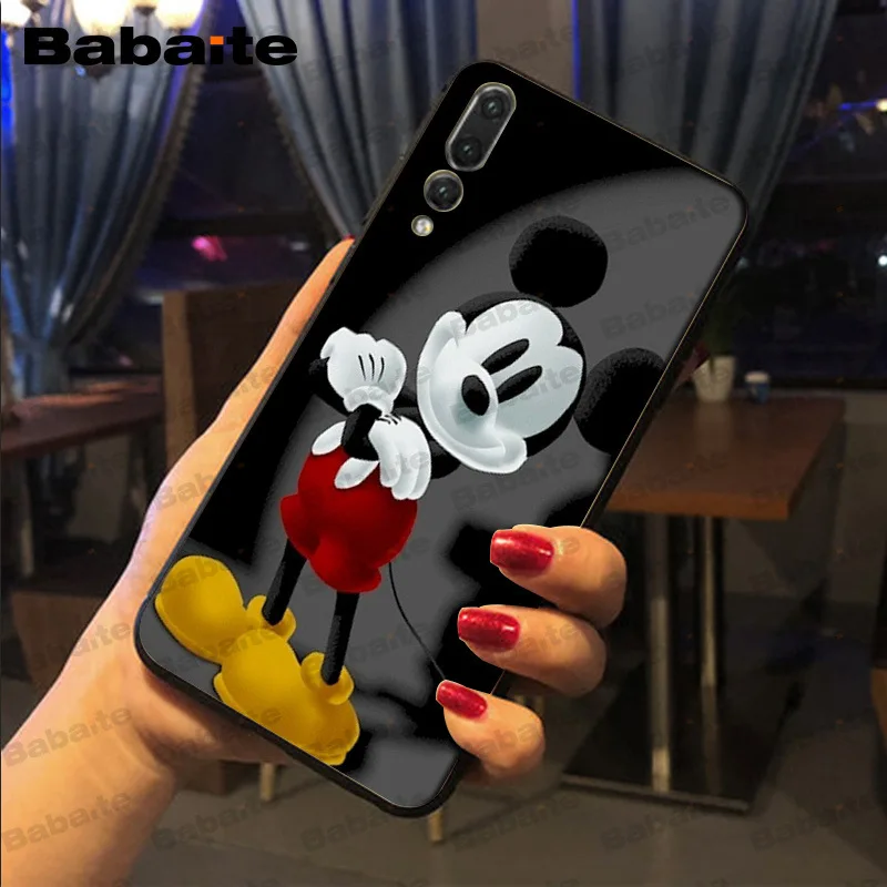 Babaite Kissing Mickey Minnie Mouse Phone Accessories Phone Case For huawei p20lite p9lite nova 3i honor 8x mate20 pro Cover