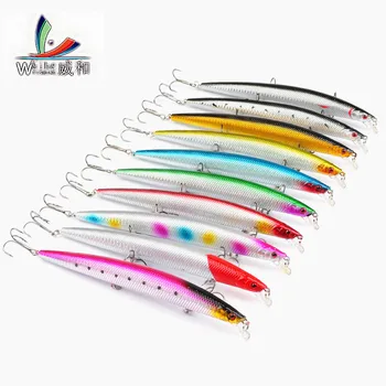 10pcs Large-scale Sea Lure Fishing 18.5cm 24.5 Grams 10 Color Spinner Fish Bait Gear 6 # 3 Sharp Hooks For Hard Fishing Bait
10pcs Large-scale Sea Lure Fishing 18.5cm 24.5 Grams 10 Color Spinner Fish Bait Gear 6 # 3 Sharp Hooks For Hard Fishing Bait