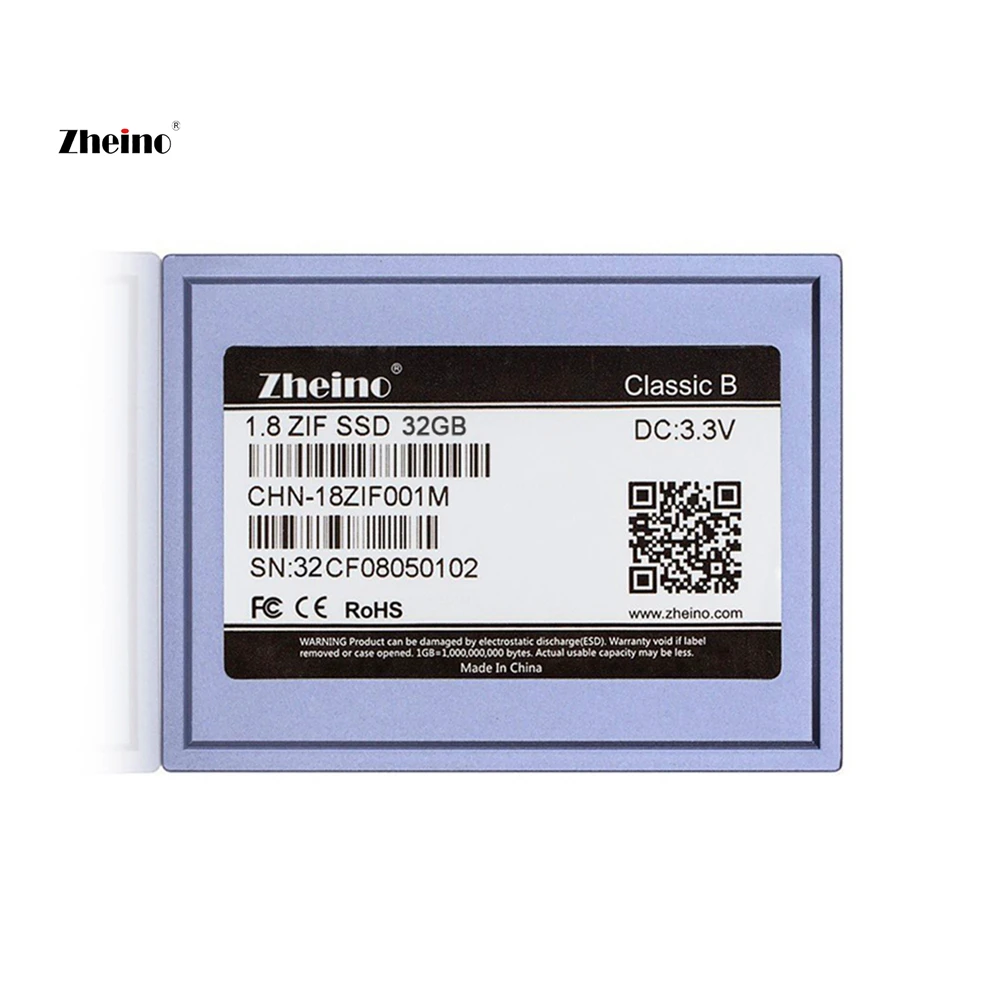 Zheino 1.8 Inch/5mm CE/ZIF 32GB SSD (2D MLC NOT TLC) For Dell D420 D430/MacBook Air 1st A1237/HP Mini 1000 2710P/Toshiba2410 etc
Zheino 1.8 Inch/5mm CE/ZIF 32GB SSD (2D MLC NOT TLC) For Dell D420 D430/MacBook Air 1st A1237/HP Mini 1000 2710P/Toshiba2410 etc