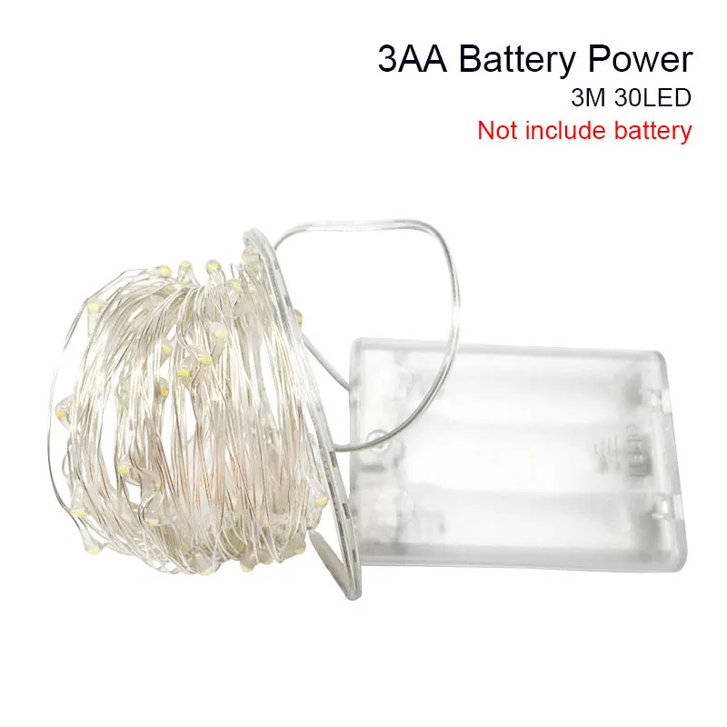 Waterproof Fairy Light 3AA Battery Powered LED String Light Christmas Light Silver Wire For Wedding Xmas Garland Party
Waterproof Fairy Light 3AA Battery Powered LED String Light Christmas Light Silver Wire For Wedding Xmas Garland Party