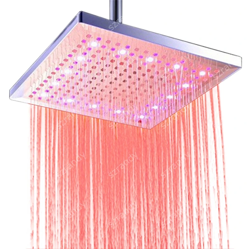 12"Red color Luxury LED Shower Heads Bathroom Rainfall Shower Heads Chrome and ABS Plastic Material for Sale
12"Red color Luxury LED Shower Heads Bathroom Rainfall Shower Heads Chrome and ABS Plastic Material for Sale