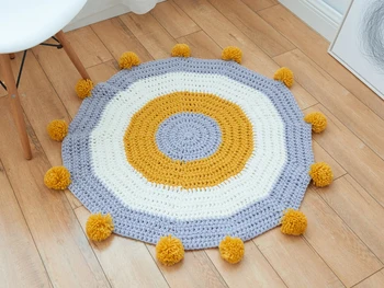 75CM Nordic Vintage Handmade Little Ball Around Acrylic Carpet Living Room Floor Mat Door Home Decoration Photo Prop
75CM Nordic Vintage Handmade Little Ball Around Acrylic Carpet Living Room Floor Mat Door Home Decoration Photo Prop