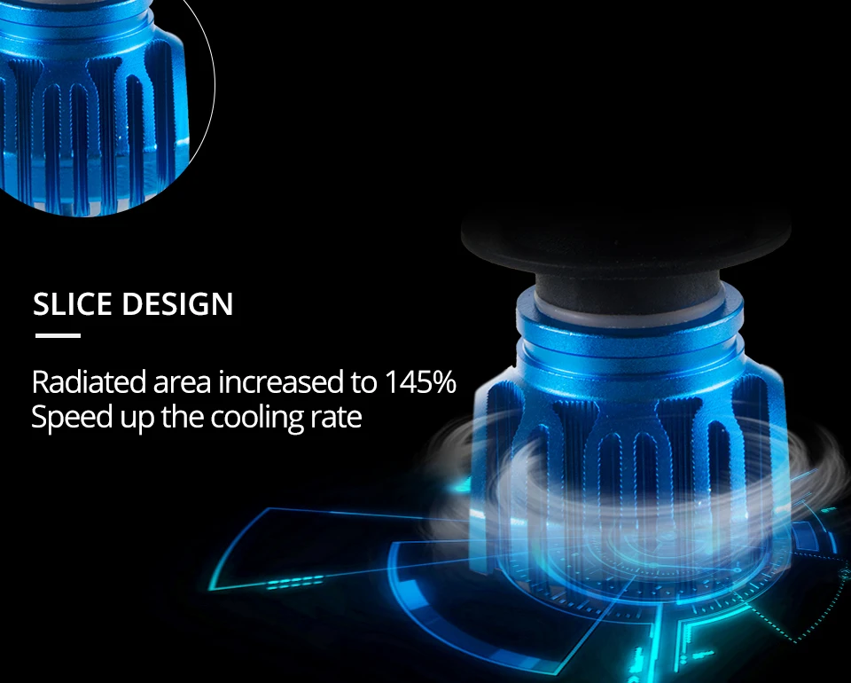 Fanless CSP Headlight Bulb H7_10