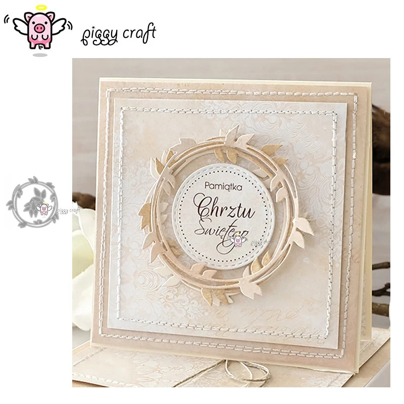 Piggy Craft metal cutting dies cut die mold Leaf ring decoration Scrapbook paper craft knife mould blade punch stencils dies
Piggy Craft metal cutting dies cut die mold Leaf ring decoration Scrapbook paper craft knife mould blade punch stencils dies