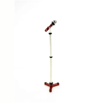 1/12 Dollhouse Miniature Accessories Mini Metal Microphone with Bracket Simulation Model Toys for Doll House Decoration 
1/12 Dollhouse Miniature Accessories Mini Metal Microphone with Bracket Simulation Model Toys for Doll House Decoration