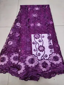 Hot Selling African Tulle Lace Fabric 2019 High Quality Best Purple Nigerian Lace Fabric For Embroidery French Lace Fabric (7-19
Hot Selling African Tulle Lace Fabric 2019 High Quality Best Purple Nigerian Lace Fabric For Embroidery French Lace Fabric (7-19