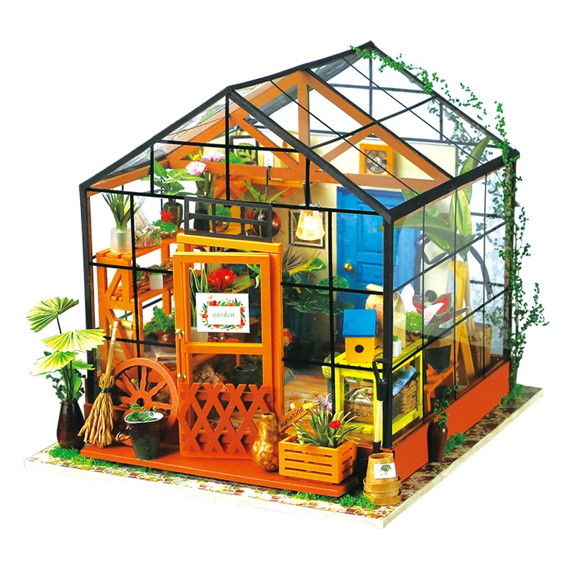 DIY Doll House Miniature Dollhouse With Furnitures Wooden Handmade House Puzzle Toys Gift For Kids Kathy's Flower House DG104 #E
DIY Doll House Miniature Dollhouse With Furnitures Wooden Handmade House Puzzle Toys Gift For Kids Kathy's Flower House DG104 #E