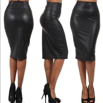 Black PU Leather Skirt Women 2020 New Midi Sexy High Waist Bodycon Skirt Office Pencil Skirt Knee Length Plus Size 2XL Femininas
Black PU Leather Skirt Women 2020 New Midi Sexy High Waist Bodycon Skirt Office Pencil Skirt Knee Length Plus Size 2XL Femininas