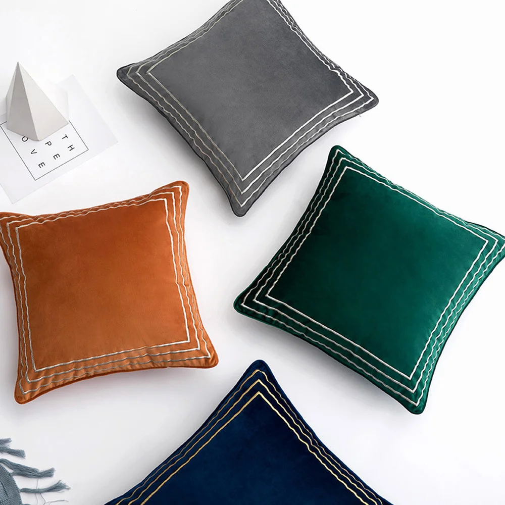 European Geometric Cushion Cover Light Luxury Style Flannel Embroidered Cushion Cover Pillowcase Square Pillow Cover 45 Cm
European Geometric Cushion Cover Light Luxury Style Flannel Embroidered Cushion Cover Pillowcase Square Pillow Cover 45 Cm