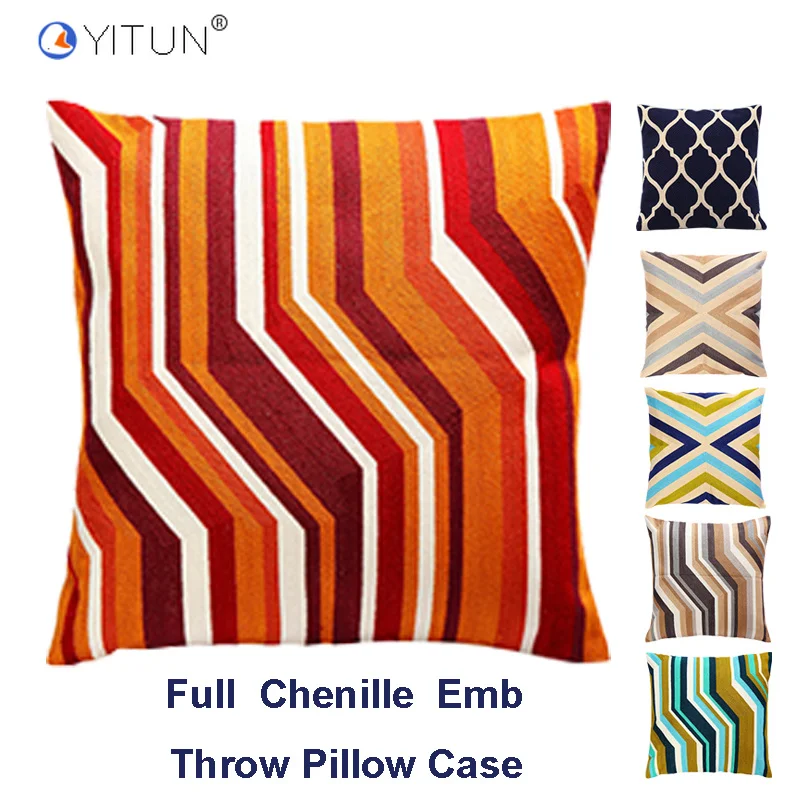 YITUN Luxury Pillow Case 45*45 Cotton Geometric Pattern Pillow Sham Chenille Embroidery Thow Pillows Case Pillow Cover for Home
YITUN Luxury Pillow Case 45*45 Cotton Geometric Pattern Pillow Sham Chenille Embroidery Thow Pillows Case Pillow Cover for Home