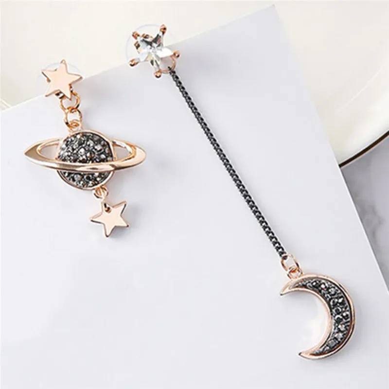 Korean Jewelry Blue Star Moon Long Stud Earings For Women Asymmetric Round Planet Earring Drop Pendientes Tassel Brinco
Korean Jewelry Blue Star Moon Long Stud Earings For Women Asymmetric Round Planet Earring Drop Pendientes Tassel Brinco