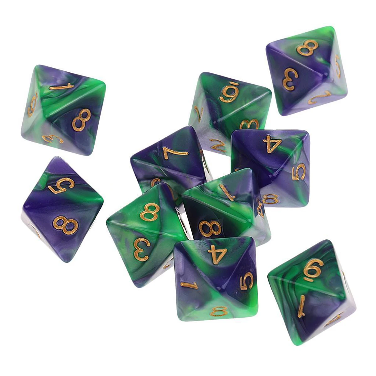 MAYITR 10PCS Hot Acrylic D8 Dice Set 8 Sided Polyhedral Die For Dungeons and Dragons Games Dices Play Game 7 Colors 
MAYITR 10PCS Hot Acrylic D8 Dice Set 8 Sided Polyhedral Die For Dungeons and Dragons Games Dices Play Game 7 Colors