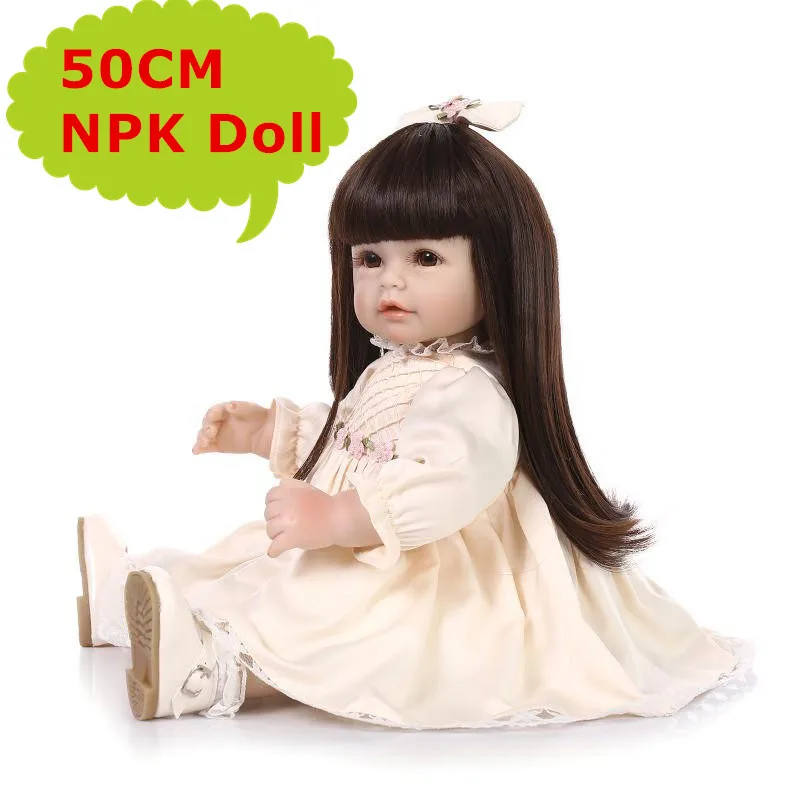 20inch NPK 50cm Reborn Toddler Dolls Lifelike Reborn Baby Girl With Long Hair&Pretty Dress Best Bebe Reborn Toys For Girls Kids
20inch NPK 50cm Reborn Toddler Dolls Lifelike Reborn Baby Girl With Long Hair&Pretty Dress Best Bebe Reborn Toys For Girls Kids