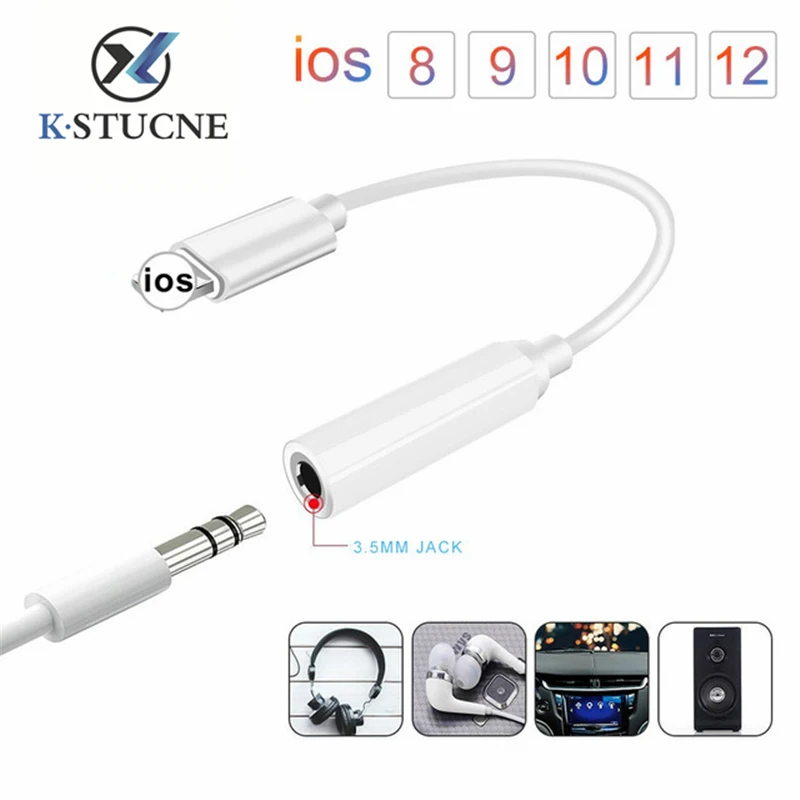 3.5mm Jack Headphones Adapter For Lighting Plug Play Music Audio Earphone USB Cable For iPhone 7 8 XS MAX Plus Converter Adapter
3.5mm Jack Headphones Adapter For Lighting Plug Play Music Audio Earphone USB Cable For iPhone 7 8 XS MAX Plus Converter Adapter