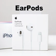Apple Earpods with Lightning plug. Original Earphone for iPhone with Microphone Russian Warehouse Retail/Simple Package(China)