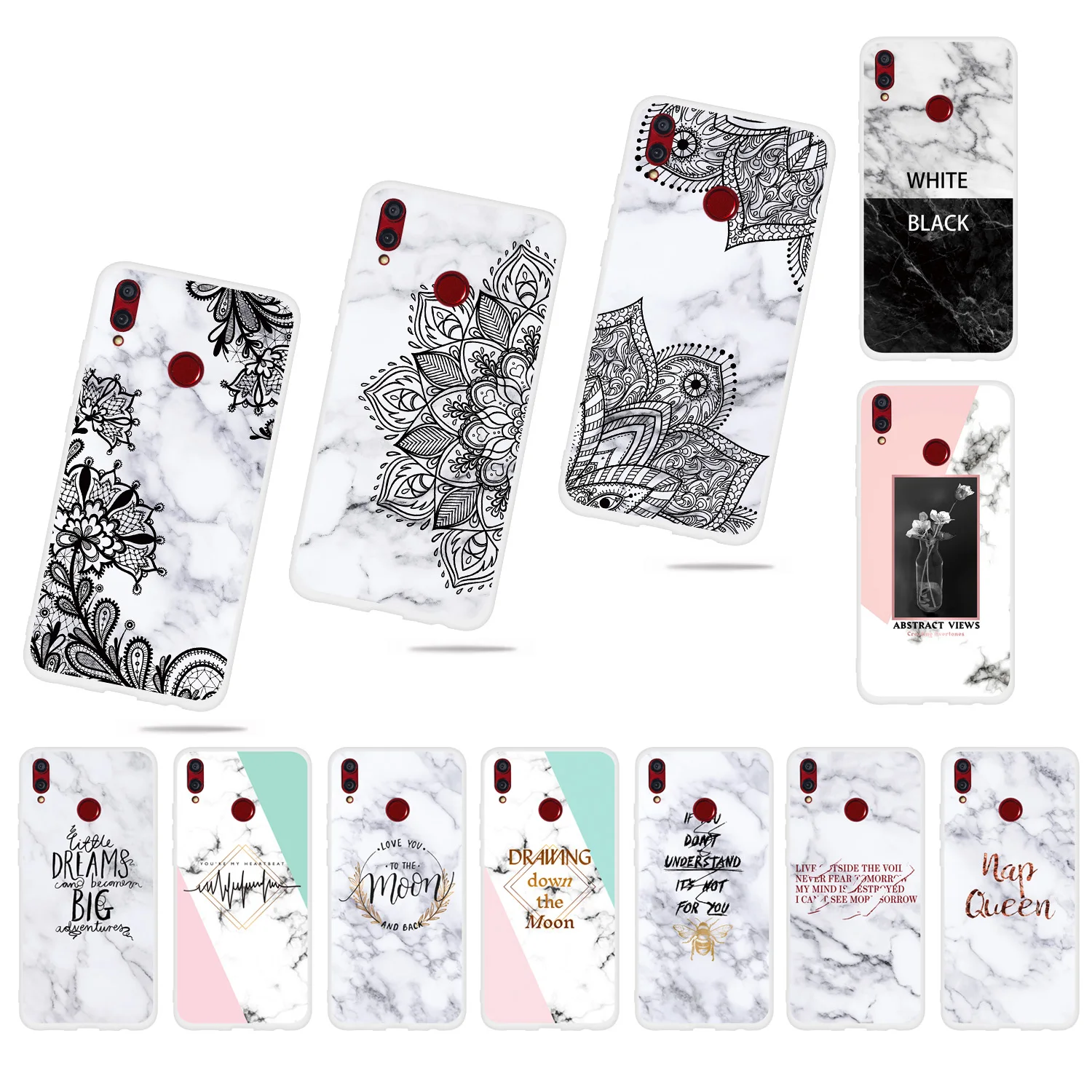 Marble Clear Cases For Huawei Honor 8X 7A Pro 7C 7S 7X 10 Honor 8 Pro V9 8 Lite 9 P Smart Plus 2019 Covers Silicone Housings
Marble Clear Cases For Huawei Honor 8X 7A Pro 7C 7S 7X 10 Honor 8 Pro V9 8 Lite 9 P Smart Plus 2019 Covers Silicone Housings