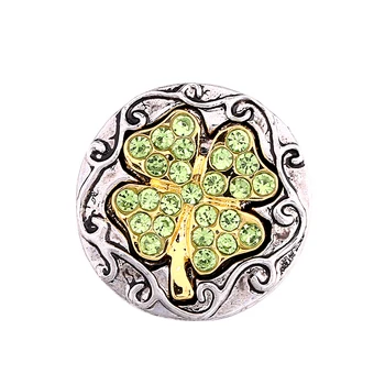 New 20pcs/lot High Quality 18mm Alloy Lucky Clover Fashion Snap Bracelet Charm Rhinestone Partnerbeads button Jewelry
New 20pcs/lot High Quality 18mm Alloy Lucky Clover Fashion Snap Bracelet Charm Rhinestone Partnerbeads button Jewelry