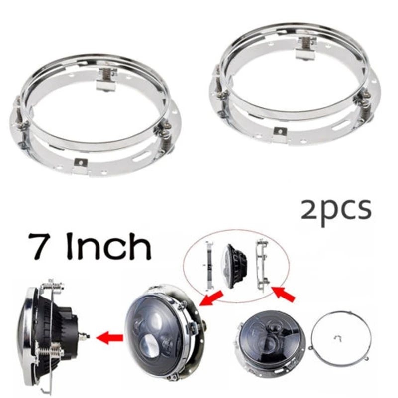 Pair 7" Round Headlight Mounting Bracket Ring for Wrangler 2007-2017 TJ JK 7inch LED Headlight
Pair 7" Round Headlight Mounting Bracket Ring for Wrangler 2007-2017 TJ JK 7inch LED Headlight