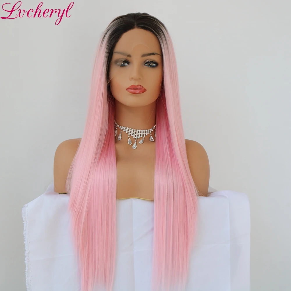 Lvcheryl Hand Tied Ombre Pink Long Straight High Temperature Fiber Hair Glueless Synthetic Lace Front Wigs for Cosplay Make up
Lvcheryl Hand Tied Ombre Pink Long Straight High Temperature Fiber Hair Glueless Synthetic Lace Front Wigs for Cosplay Make up